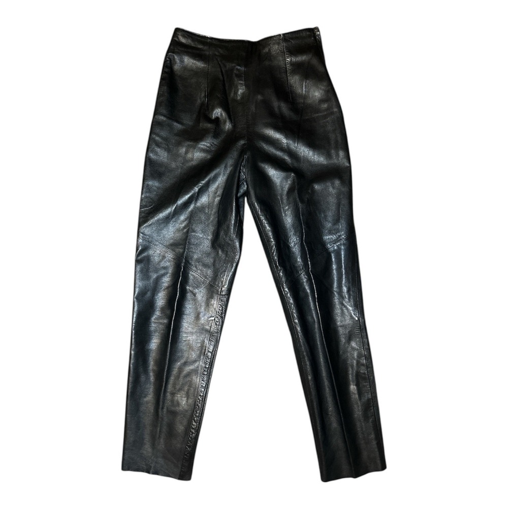 Vintage Tannery West Women's Genuine Black Leather Size 10